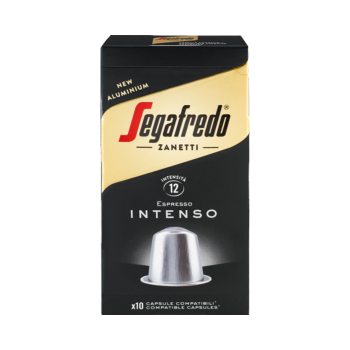 Segafredo Zanetti Espresso Intenso 12, Nespresso kompatibel, 10 Aluminium Kaffeekapseln, 51g